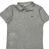 Age 14 Lacoste Polo Shirt - Large Gray Cotton