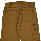 Dickies Carpenter Shorts - 32W 11L Brown Cotton Blend