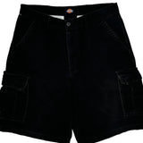 Dickies Cargo Shorts - 32W 10L Black Cotton