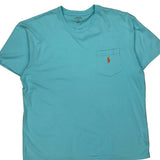 Polo By Ralph Lauren T-Shirt - Large Blue Cotton