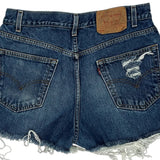 Levis Denim Shorts - 31W 3L Dark Wash Cotton