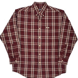 Chaps Ralph Lauren Checked Shirt - Medium White Cotton
