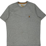 Carhartt T-Shirt - Large Grey Cotton