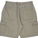Wrangler Cargo Shorts - 34W 10L White Cotton