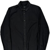 Armani Exchange Slim Shirt - Small Black Cotton