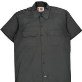 Dickies Short Sleeve Shirt - Medium Grey Polyester Blend