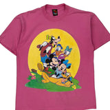 Mickey Unlimited Graphic T-Shirt - Medium Pink Cotton