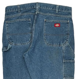 Dickies Carpenter Trousers - 38W 30L Blue Denim