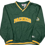 Age 10-12 Packers Nfl Windbreaker - Medium Green Nylon