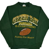 Green Bay Packers Tultex Nfl Sweatshirt - Medium Green Cotton Blend