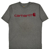 Carhartt Spellout T-Shirt - Medium Gray Cotton
