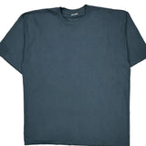 Blank Unbranded Single Stitch T-Shirt - 2XL Blue Cotton
