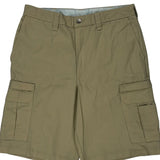 Dickies Cargo Shorts - 32W 11L Khaki Polyester Blend