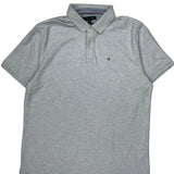 Tommy Hilfiger Polo Shirt - XL Gray Cotton