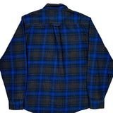Orvis Checked Flannel Shirt - XL Blue Cotton