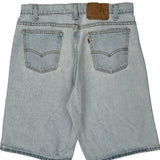 Levis Denim Shorts - 34W 10L Light Wash Cotton