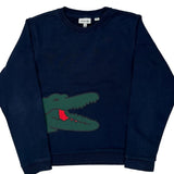 Age 10-12 Lacoste Sweatshirt - Medium Navy Cotton