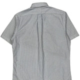 Ralph Lauren Checked Short Sleeve Shirt - Medium Blue Cotton