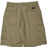 Dickies Cargo Shorts - 34W 9L Khaki Cotton