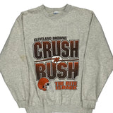 Cleveland Browns Salem Nfl Sweatshirt - Large Grey Cotton Blend