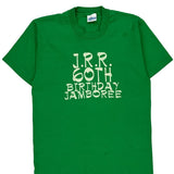 Salem Single Stitch T-Shirt - Large Green Cotton Blend