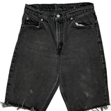 Levis Denim Shorts - 28W 10L Black Denim