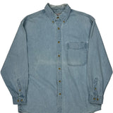Lee Denim Shirt - Large Light Wash Denim