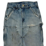 Carhartt Double Knee Carpenter Jeans - 27W 32L Light Wash Cotton