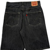 Levis Denim Shorts - 34W 12L Black Cotton