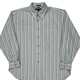 Tommy Hilfiger Striped Shirt - 2XL Green Cotton