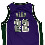Age 12-13 Milwaukee Bucks Reebok Nba Jersey - Large Purple Polyester