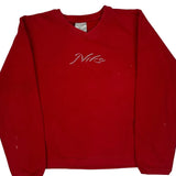 Nike Long Sleeve T-Shirt - Small Red Cotton