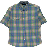 Tommy Hilfiger Checked Short Sleeve Shirt - Large Multicoloured Cotton