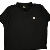 Carhartt Polo Shirt - 2XL Black Cotton
