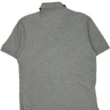 Tommy Hilfiger Argyle Polo Shirt - Large Gray Cotton