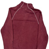 Nike Track Jacket - Medium Burgundy Cotton Blend