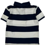 Age 8 Chaps Ralph Lauren Striped Polo Shirt - Small Navy Cotton