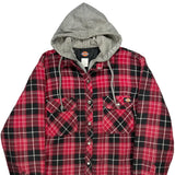 Dickies Checked Jacket - Large Gray Cotton