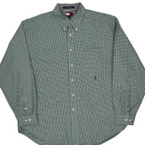 Tommy Hilfiger Checked Shirt - XL Green Cotton