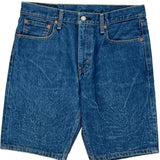 502 Levis Denim Shorts - 34W 10L Blue Cotton