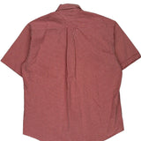 Tommy Hilfiger Checked Short Sleeve Shirt - Large Red Cotton
