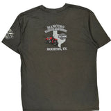 Houston, Tx Harley Davidson Graphic T-Shirt - Large Gray Cotton Blend