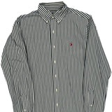 Ralph Lauren Striped Shirt - Small Black & White Cotton