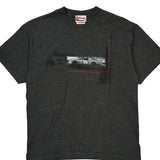 Budweiser Racing Chase Authentics Nascar T-Shirt - Large Grey Cotton Blend