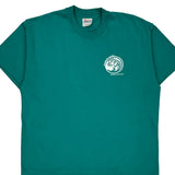 Hanes Single Stitch T-Shirt - XL Green Cotton Blend