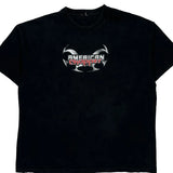 Motorcycle American Chopper Graphic T-Shirt - XL Black Cotton