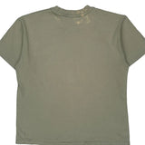 Hanes Single Stitch T-Shirt - Large Green Cotton