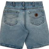 Carhartt Denim Shorts - 32W 9L Light Wash Denim
