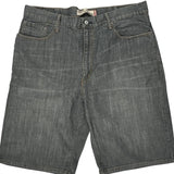 Levis Denim Shorts - 38W 10L Grey Cotton