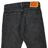 Levis Denim Shorts - 33W 10L Black Cotton